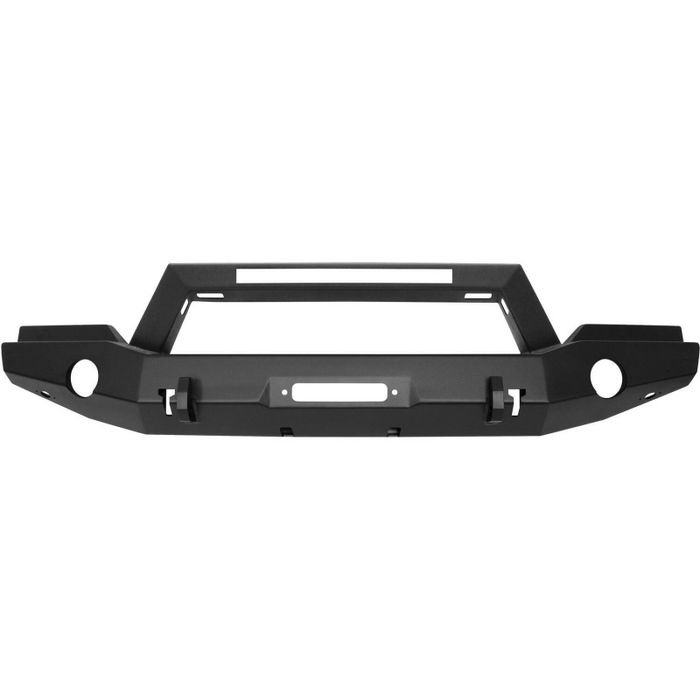 Westin WJ2 Full Width Front Bumper With LED Light Textured Black Steel Model 59-80055