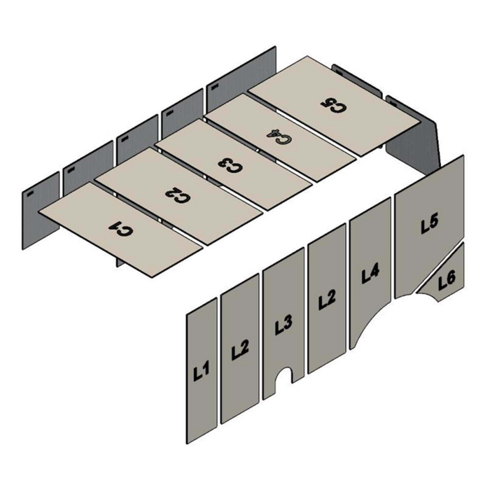 AutoPly Interior Insulation Kit for Chevy Express & GMC Savana 155" Wheelbase - R2 (.5") Model 2155