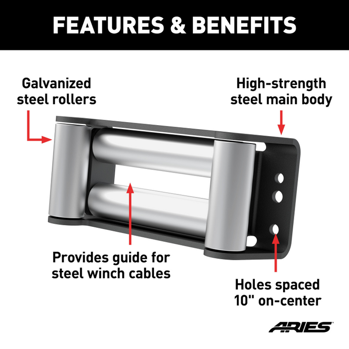 ARIES Winch Roller Fairlead Model 2156071