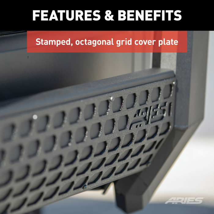 ARIES AdvantEDGE 5-1/2" Black Aluminum Bull Bar, Select Ram 1500 New Body Model 2165002