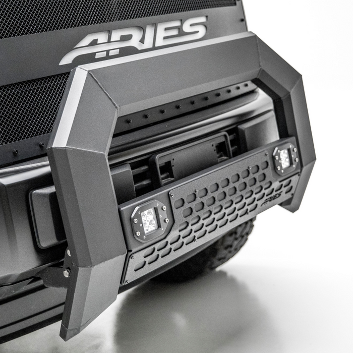 ARIES AdvantEDGE 5-1/2" Black Aluminum Bull Bar with Lights, Select Ram 1500 Model 2165102