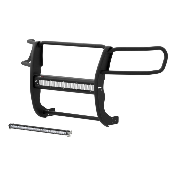 ARIES Pro Series Black Steel Grille Guard with Light Bar, Fits Select Toyota Tacoma Model 2170001