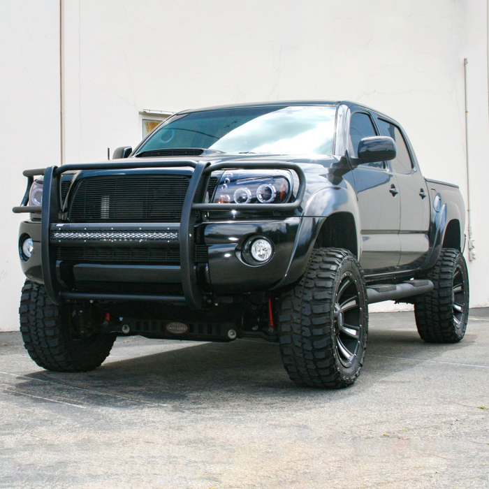 ARIES Pro Series Black Steel Grille Guard with Light Bar, Fits Select Toyota Tacoma Model 2170001