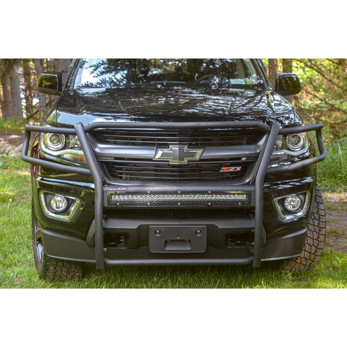 ARIES Pro Series Black Steel Grille Guard with Light Bar, Select Colorado, Canyon Model 2170022