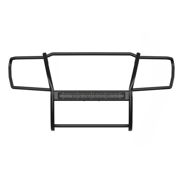 ARIES Pro Series Black Steel Grille Guard with Light Bar, Select Nissan Titan XD Model 2170029