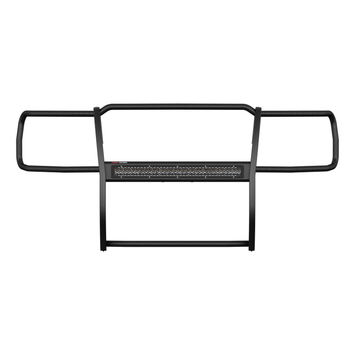 ARIES Pro Series Black Steel Grille Guard with Light Bar, Select Chevy Silverado 1500 Model 2170030