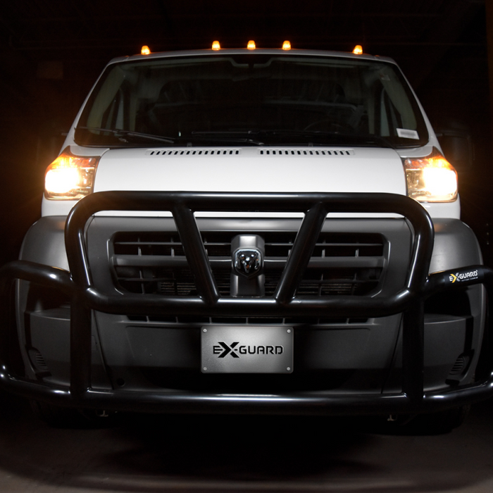 Ex-Guard Kit Extreme-Duty Medium-Height Coverage Black Grille Guard Kit w/ Mounting Bracket Model CV-14RPM-25B-CV-14RPM-BR10