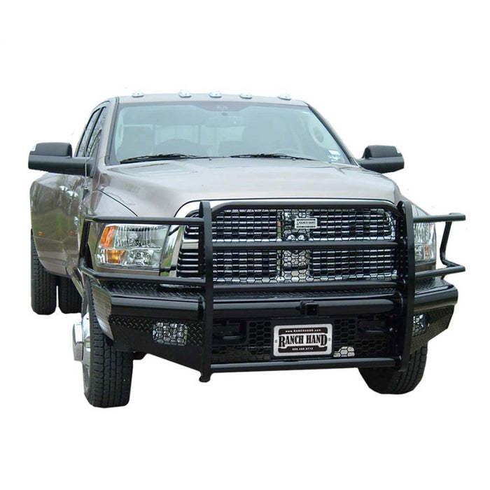 Ranch Hand Legend Series Front Bumper W/ Grille Guard Does Not Work With Camera Fits Select 10-18 Dodge/Ram 2500/3500/4500/5500 Model FBD101BLRS