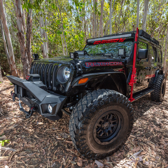 Go Rhino Trailline Winch Ready Front Stubby Bumper For Jeep Model 230111T