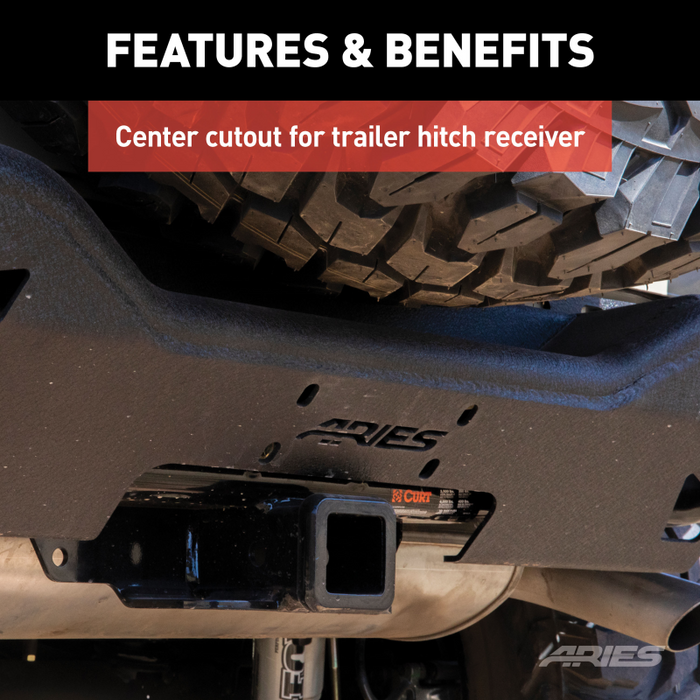 ARIES TrailChaser Jeep Wrangler JK Aluminum Rear Bumper Center Section Model 2081021