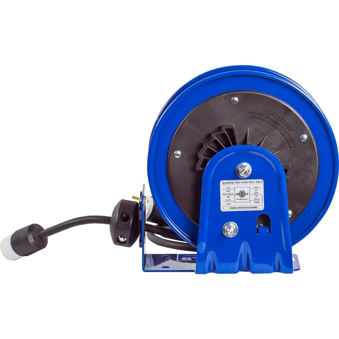 Coxreels PC10 Series Compact Spring Driven Cord Reel Single Receptacle 12 GA x 30 ft. - Cord Included Model PC10-3012-A