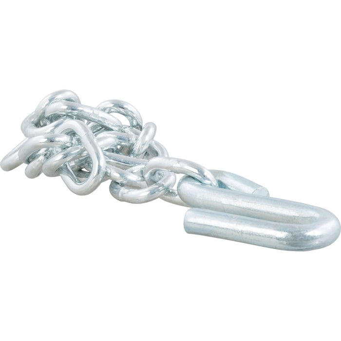 CURT 27-Inch Trailer Safety Chain with 17/32-In S-Hook, 7,000 lbs Break Strength Model 80300