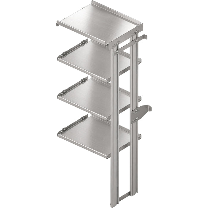 Hackney Expansion Shelving Module with Ladder Top and 3 Shelves - 18D x 23W x 60.5H Model 1823LX