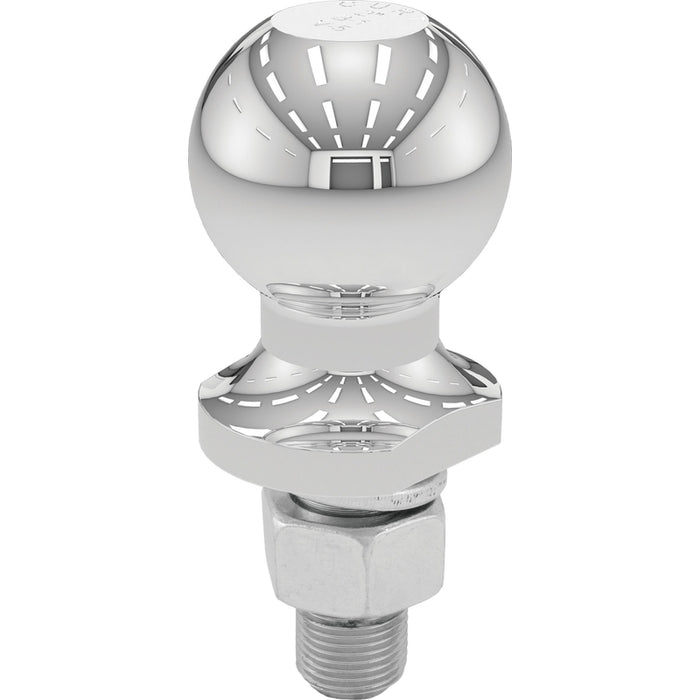 CURT Chrome Trailer Hitch Ball, 3,500 lbs, 2-Inch Diameter, 3/4 x 1-3/4-Inch Shank Model 40003