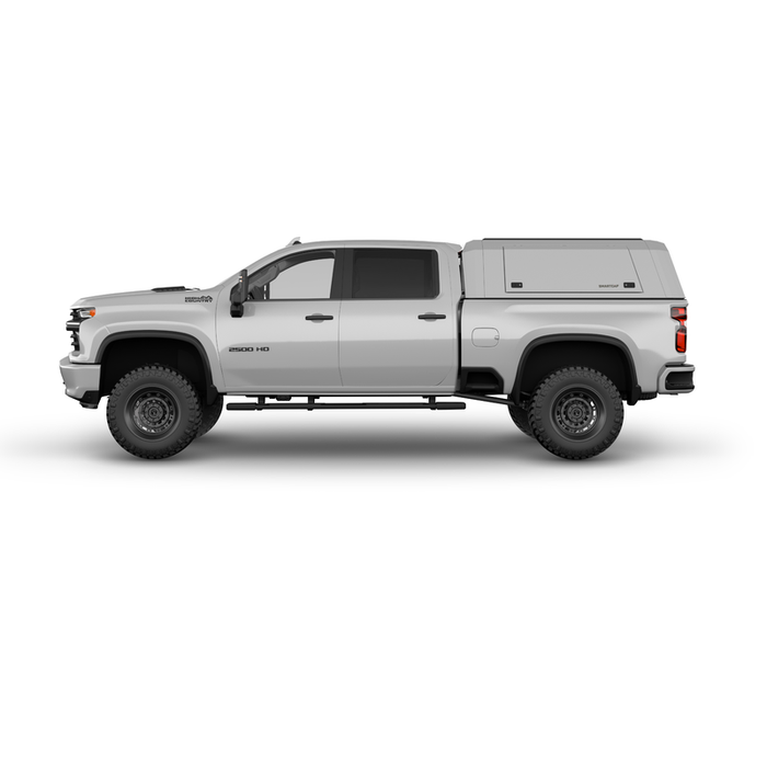SmartCap OEM White Truck Bed Cap EVOc Commercial Series w/ Horizontal Locks Model EC0110-WH
