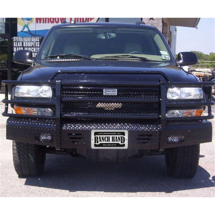 Ranch Hand Summit Series Front Bumper W/ Grille Guard Fits Select 99-06 Chevrolet Silverado 1500/Suburban/Tahoe Model FSC99HBL1