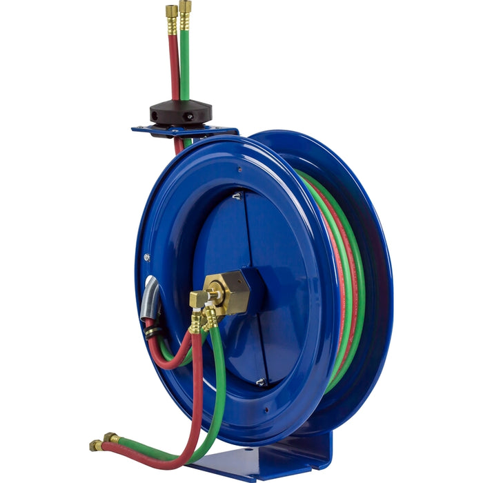 P-W Series Spring Driven Welding Hose Reel 1/4 in. x 40 ft. oxy-acet - Hose Included 200 PSI Model P-W-140
