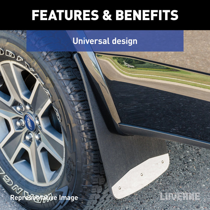 Luverne Universal Dually 20" x 23" Textured Rubber Mud Guards (2 Flaps) Model 252023