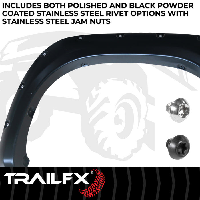 TrailFX Fender Flare Pocket Style Flare Smooth Set Of 4 Model TFT3001S