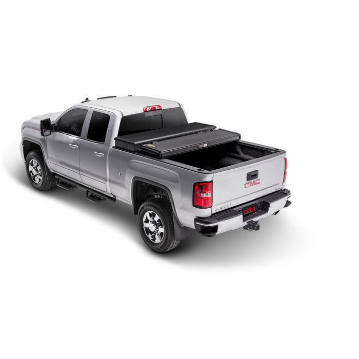 Extang Solid Fold Toolbox 2.0 Tonneau Cover - Black Textured Paint - For Use w/Existing Tool Box - Tool Box Not Included - 2017-2023 Ford F-250/350 8' 2" Bed Model 84488