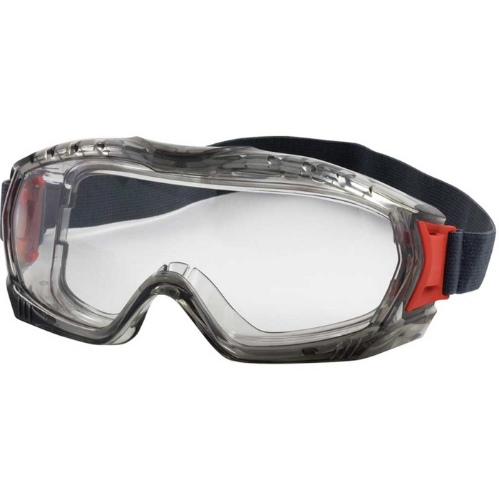 PIP Stone Vent Goggle, Indirect Vent, Clear Lens, Grey, Elastic Strap, Anti-Fog/Anti-Scratch Lens Fogless 360 Model 251-60-0020