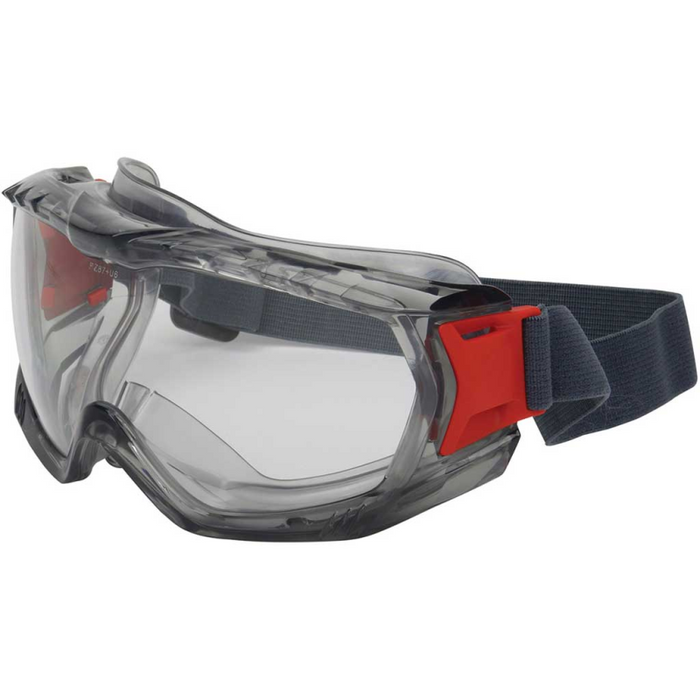 PIP Stone Vent Goggle, Indirect Vent, Clear Lens, Grey, Elastic Strap, Anti-Fog/Anti-Scratch Lens Fogless 360 Model 251-60-0020