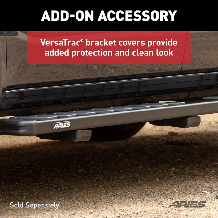 ARIES NovaTrac 6" x 75" Black E-Coat Steel Running Boards, Fits Select RAM 1500 Model 2554031