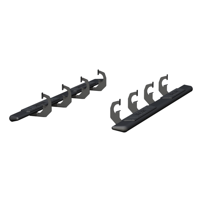 ARIES AscentStep 5-1/2" x 91" Black Steel Running Boards Model 2558047