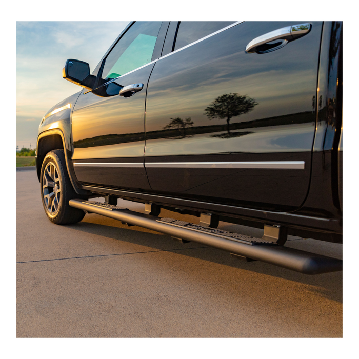 ARIES AscentStep 5-1/2" x 85" Black Steel Running Boards Model 2558052