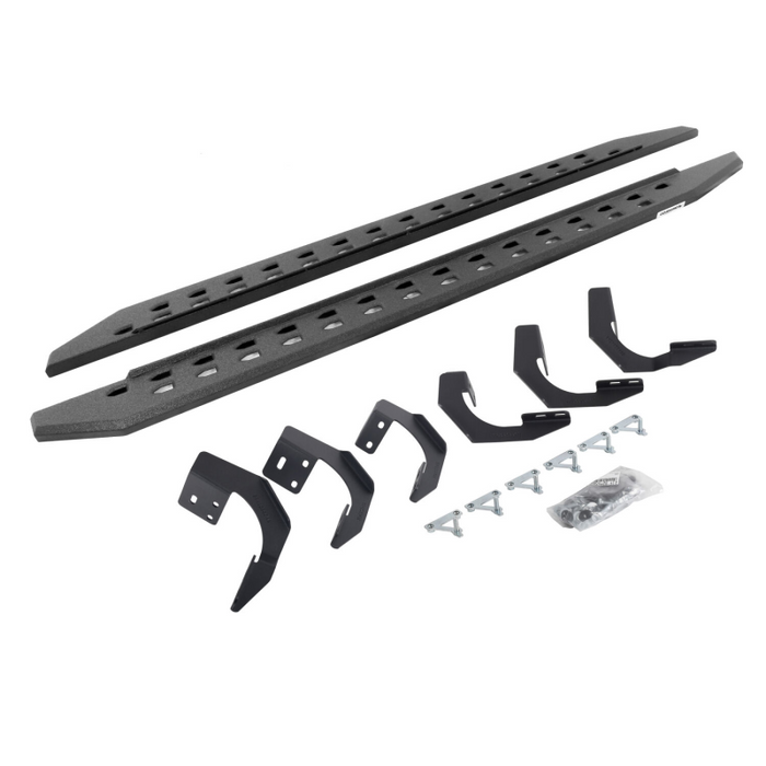 Go Rhino RB20 Slim Line Running Boards with Mounting Brackets Kit Model 69420687ST