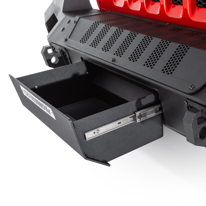 Go Rhino Trailline Winch Ready Front Full Width Bumper For Jeep Model 230121T