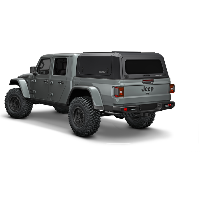 SmartCap Matte Black Truck Bed Cap EVOa Adventure Series w/ Horizontal Locks Model EA0601-MB