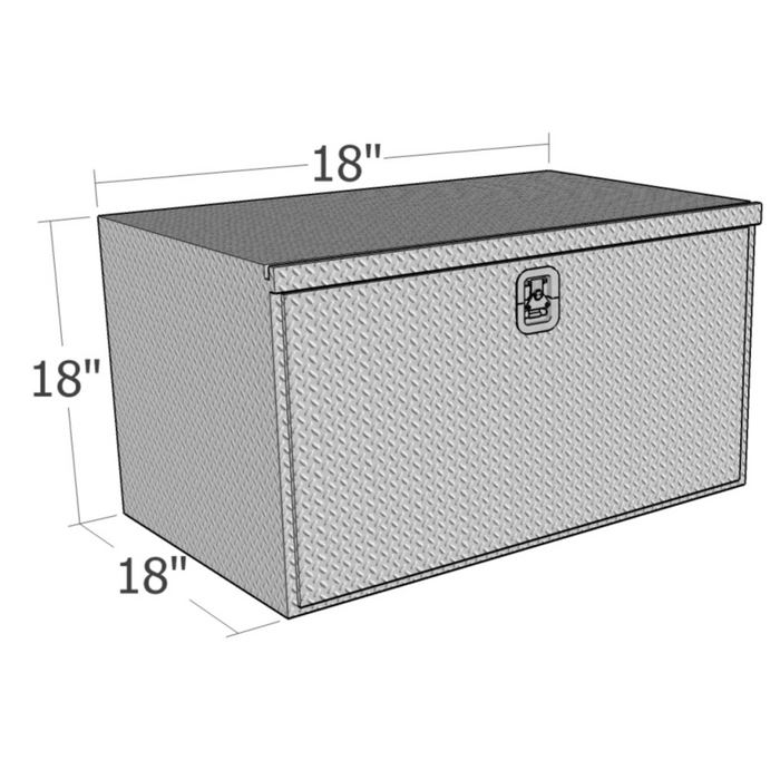 Brute 18" X 18" X 18"L HD Under Body -  Diamond, Drop Down Door Model HUB1818