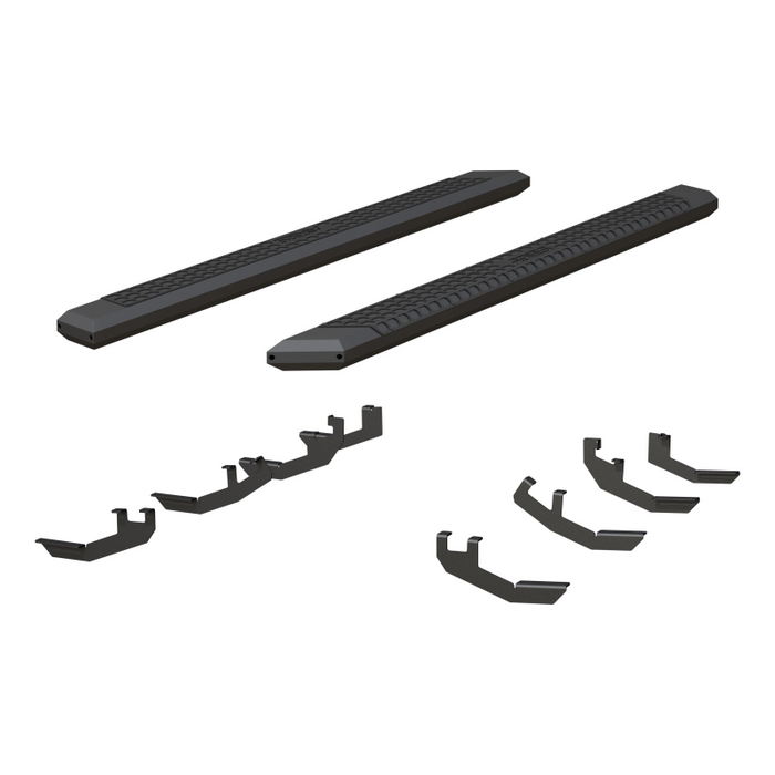ARIES AdvantEDGE 5-1/2" x 85" Black Aluminum Running Boards Model 2556030
