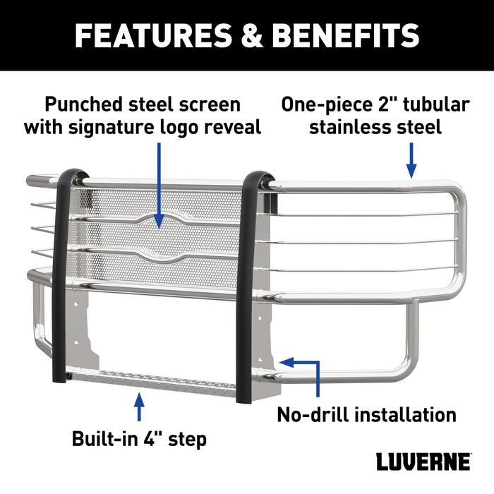 Luverne  Prowler Max Polished Stainless Grille Guard Select Ford F250 F350 F450 F550 Model 311723-321722