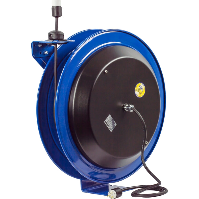 Coxreels EZ-PC Series Safety System Spring Driven Cord Reel 12 AWG x 100 ft. Single Receptacle Super Hub - 600V 25 Amp - Cord Included Model EZ-PC24-0012-A