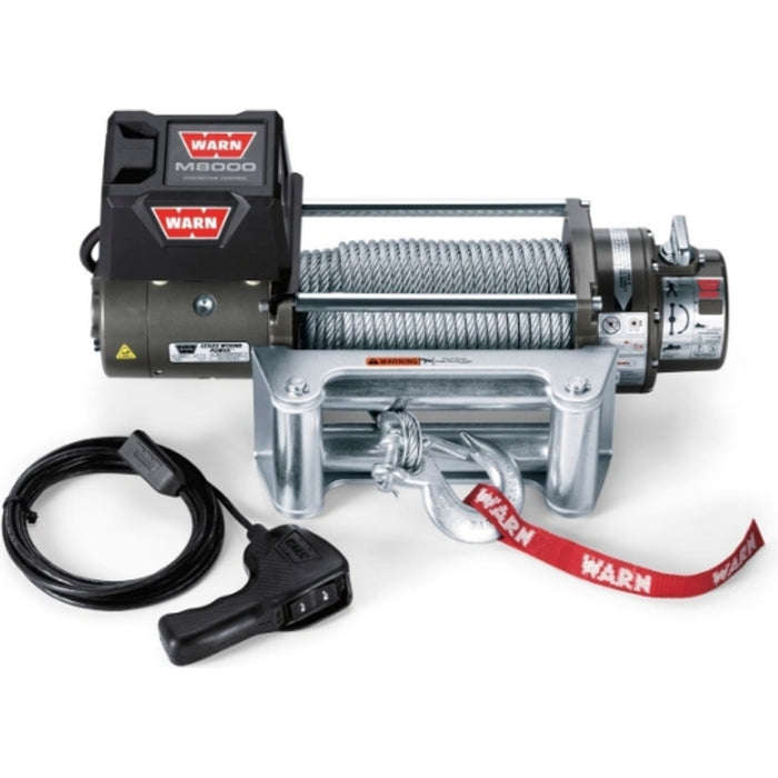 Warn M8 (M8000) Winch With 100 Feet Steel Rope Model 26502