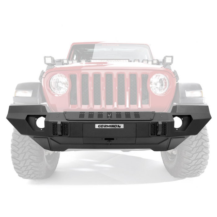 Go Rhino Trailline Winch Ready Front Full Width Bumper For Jeep Model 230121T
