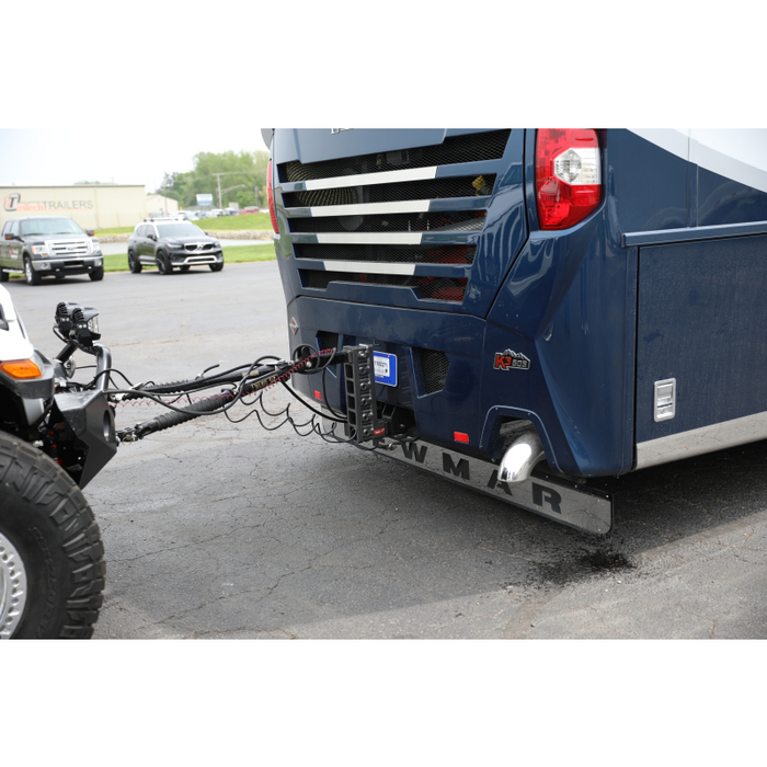 Gen-Y MEGA-DUTY 2.5" Shank 9" Offset Drop 3.5K TW 32K Hitch Dual-Ball & Pintle Lock Model GH-1925