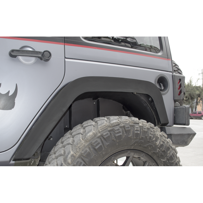 Go Rhino Inner Fender Liners for wheel wells Rear pair for Jeep Wrangler JK Model 702002T