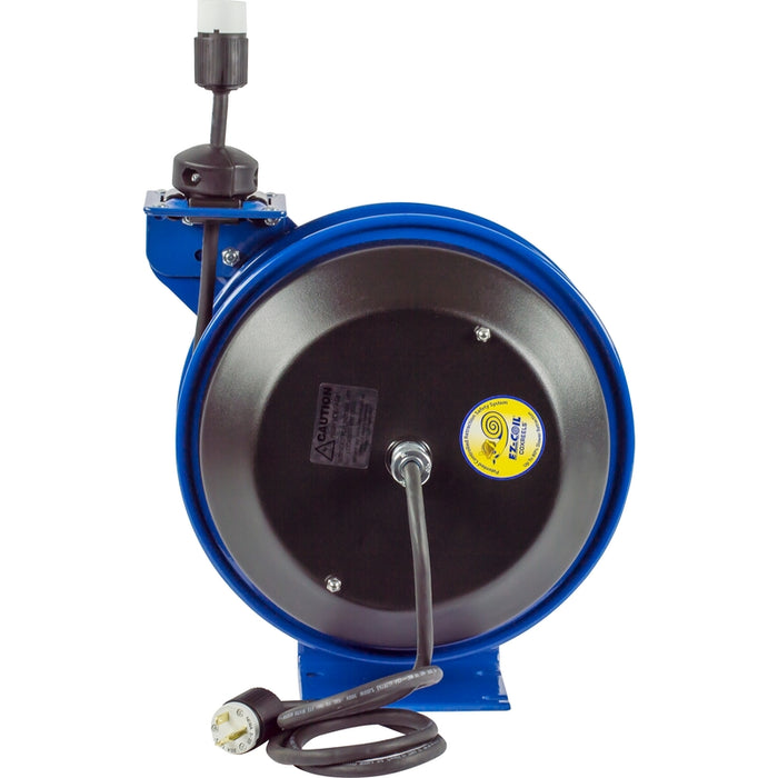 Coxreels EZ-PC Series Safety System Spring Driven Cord Reel 12 AWG x 50 ft. Single Receptacle SJO Cord - 600V 25 Amp - Cord Included Model EZ-PC13-5012-A