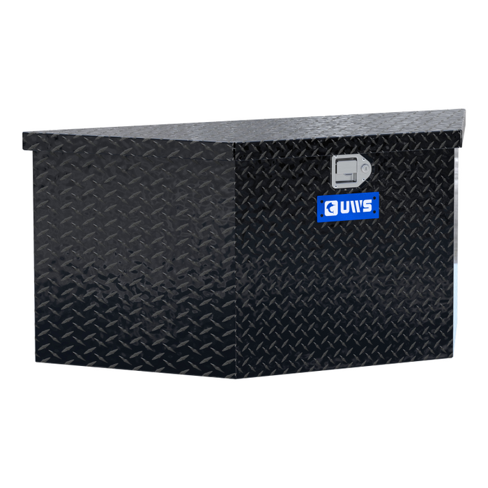UWS Gloss Black Aluminum 49" Trailer Tongue Box Model TBV-49-BLK