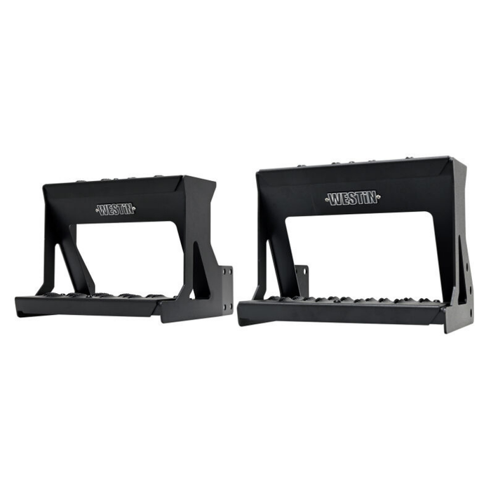 Westin Grate Side Bed Step Steel Powder Coated Textured Black Model 27-74005