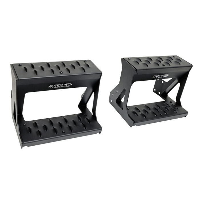 Westin Grate Side Bed Step Steel Powder Coated Textured Black Model 27-74005