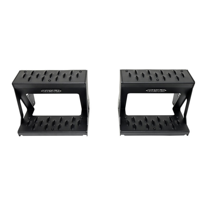 Westin Grate Side Bed Step Steel Powder Coated Textured Black Model 27-74005