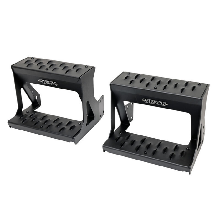 Westin Grate Side Bed Step Steel Powder Coated Textured Black Model 27-74005