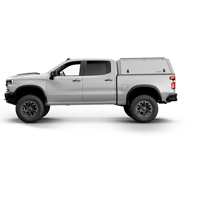 SmartCap OEM White Truck Bed Cap EVOc Commercial Series w/ Vertical Locks Model EC0130-WN