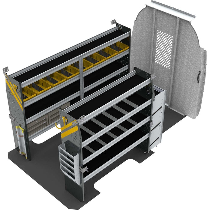 Ranger Design HVAC Van Shelving Package for Mercedes Sprinter High Roof 144" Wheelbase Model DHS-12