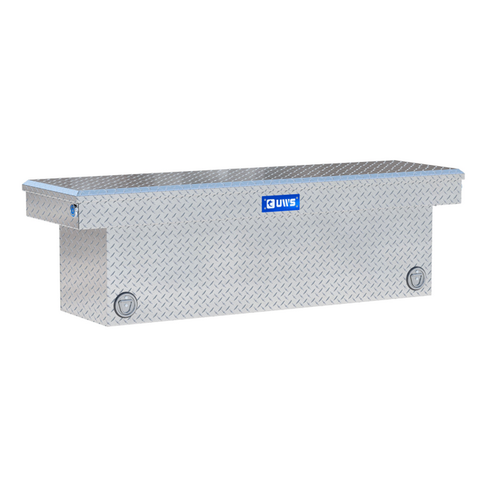 UWS 69" Bright Aluminum Deep Push Button Crossover Truck Tool Box Model TBSD-69-PB