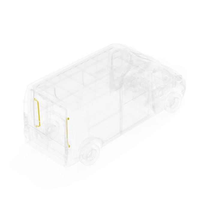 LEGEND Rear Grab Handles (Set) RAM ProMaster (all WB lengths) - Yellow Model 11R00-40